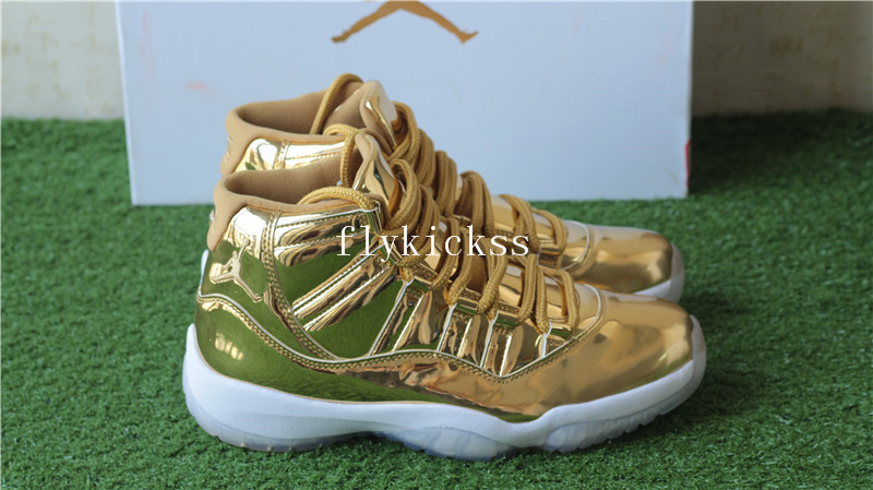 Authentic Air Jordan 11 Pinnacle Gold PE